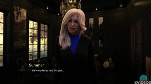 Bound sexy summer rides big dick with intense passion