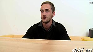 Gay man sucks cock bareback in intense sex