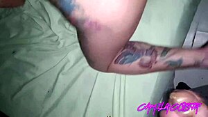 Brazilian Latina MILF Removes Condom For Wet Pussy Cumshot!