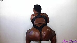 having fun bouncing my big booty in fishnets