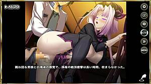 anime scene from makoihime musou with sun quan and anei