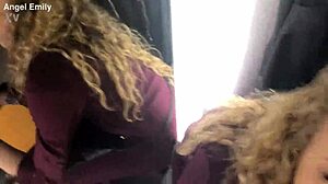 Amateur teen angel emily gives blowjob and gets fucked in public outdoor room