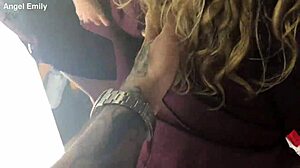 Amateur teen angel emily gives blowjob and gets fucked in public outdoor room