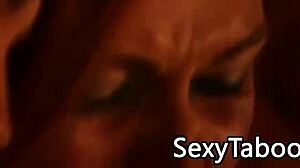 Intense Deepthroat Cumswap in Taboo Threeway with Redhead Skanks