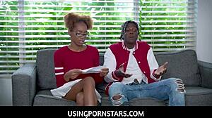 Hot step sister Lacey London bent over doggystyle fucking