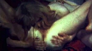 Watch Brunette Babe Caress Big Natural Tits While Masturbating