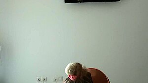 Blonde teen rides your cock hard