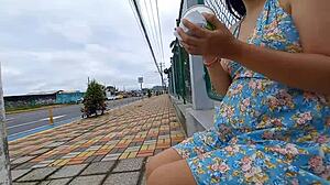 Hot skinny milf spotted in the park