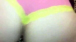 hermosa latina mujer undressing in lingerie for sensual striptease