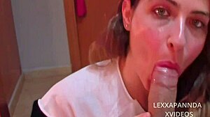 feeling intense emotions in pov blowjob with cute 18 yo stepsister