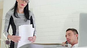 Frankie G and Sweet Cat's office obsession turns hardcore fucking