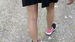 Maid takes break at work