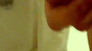 jacking off in a hurry with cum and cock