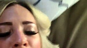 Hey, watch Blake Morgan slap and fuck her husband in this homemade blonde milf video with phone action.