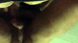 milf licks pussy on first camera interview