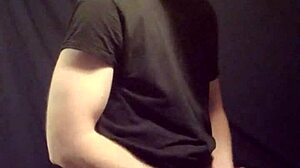 gay man jerking off with toys and cumshot