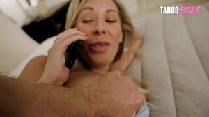 Nikki Brooks Fucks Hot Step Mom During Phone Call