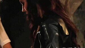 collar and chain bind submissive lesbian slave under merciless mistress control