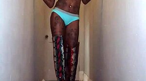 Hot Teen Pussy Squirts During Intense Anal Assfucking with Big Black Cock