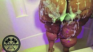 Biglizz's Wet Ebony BBW Body Teases