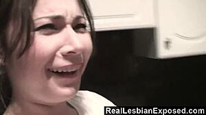 Horny Brunette Lesbians Fool Around With Perky Small Tits