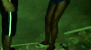 Shaved Prostitute Sucks Big Black Cock On Dark Street