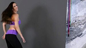 Perfect small tits and tightest ass in beautiful stretching video