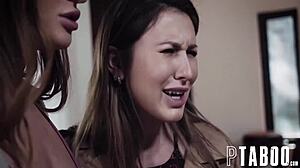 Paige Owens And Skylar Snow In Lesbian Teen Blowjob And Cowgirl Riding