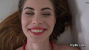 Lovable Kitten Sucks Cock in POV and Gets Tight Pussy Drilled