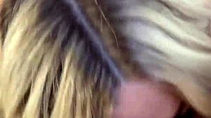 Hey, watch Blake Morgan slap and fuck her husband in this homemade blonde milf video with phone action.