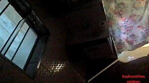 stranger seduces tight teen pussy in public bar bathroom