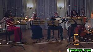 horny babes enjoying group fun together