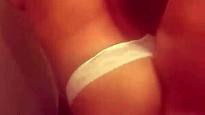 Deliciously fucking the Oxxo employee in lingerie, her teen ass and vagina exposed