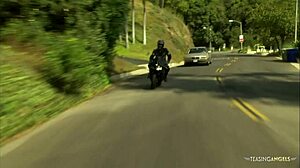 i watch the brunette babe bending over to expose her tight bald pussy for her agent