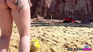 Sortudo Bangs Two Hot Chicks After Football Game with Marcio Baiano and Eliane Furacao