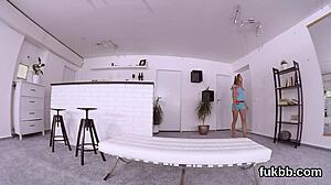 Teen pleasures her slit with licks and shags in pov