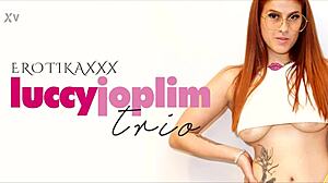 lucy joplin trio photoshoot session with redhead model part one