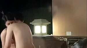 Girlfriend Helps With Creampie In Hot Spring