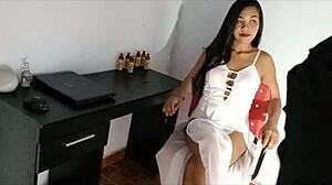 I can't believe how hot this redhead teen got with her natural tits and ripped clothes