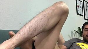 Mexican gay bareback action on the sofa!