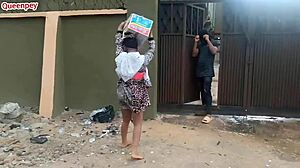 mature couple enjoys outdoor fun with teens