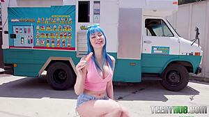 Jewelz Blu Gives Mike Mancini A Hardcore Blowjob With Her Big Ass!