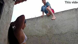 Is petite pussy ready for wife's amateur sodomy?