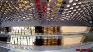 i, a redhead milf, pleasure my big tits while fucking myself in pantyhose