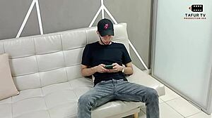 69 with stepsister, licking pussy and filling mouth with cum