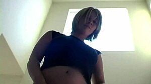 Oh, Paige licks tits backstage to orgasm!