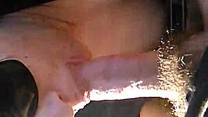 chatting with ex outdoors in stylish shades