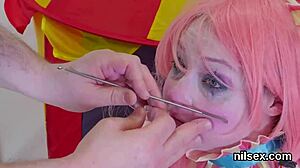 Flirty Teen Feels Intense Pleasure In Anal Nuthouse Treatment