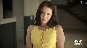 Aubree Valentine Teases Step-Daddy with Bent Over Deepthroat Blowjob