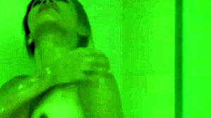 Santalatina's Colombian Masturbation In Hot Shower
